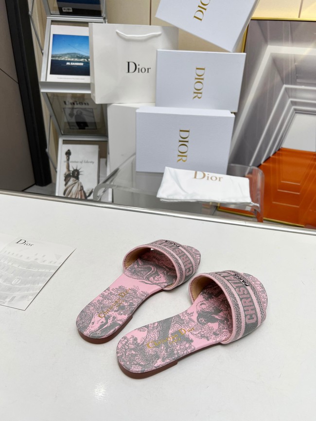 Dior DWAY SLIDE Embroidered Cotton 93552-4