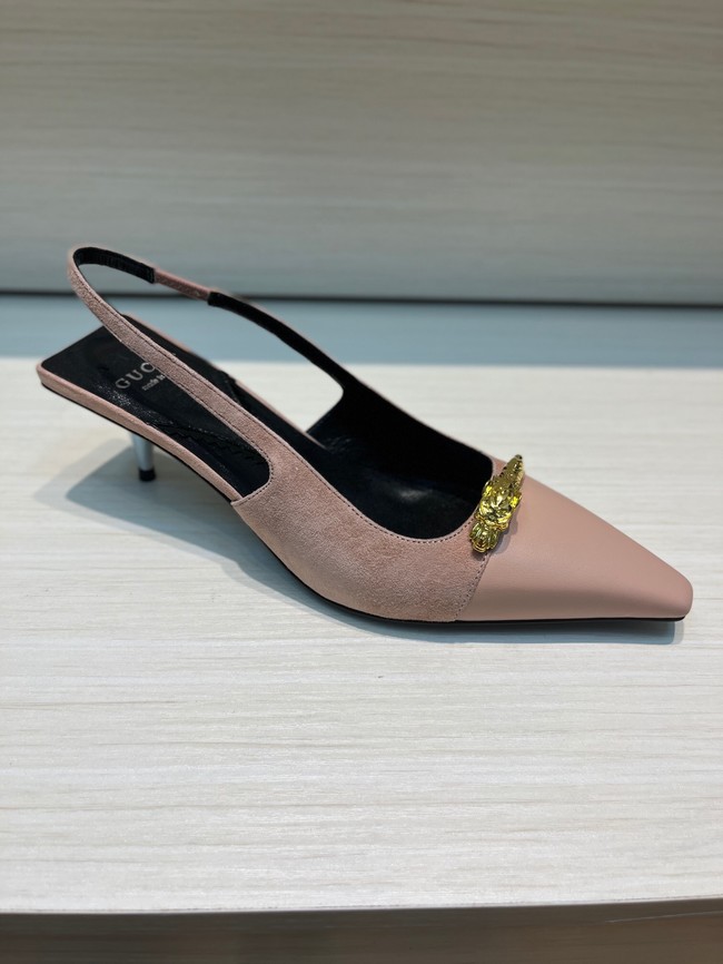 Gucci WOMENS SLINGBACK PUMP heel height 5.5CM 93551-7