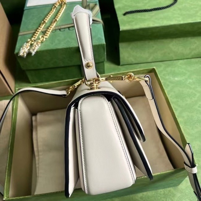 GUCCI BLONDIE TOP-HANDLE BAG 735101 white