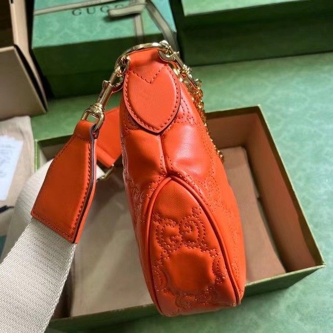 Gucci GG MATELASSE SMALL SHOULDER BAG 739709 orange