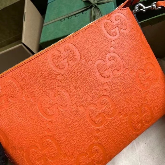 Gucci JUMBO GG MEDIUM MESSENGER BAG 696009 orange