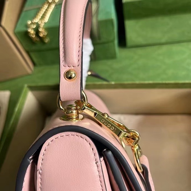 GUCCI BLONDIE TOP-HANDLE BAG 735101 Light pink