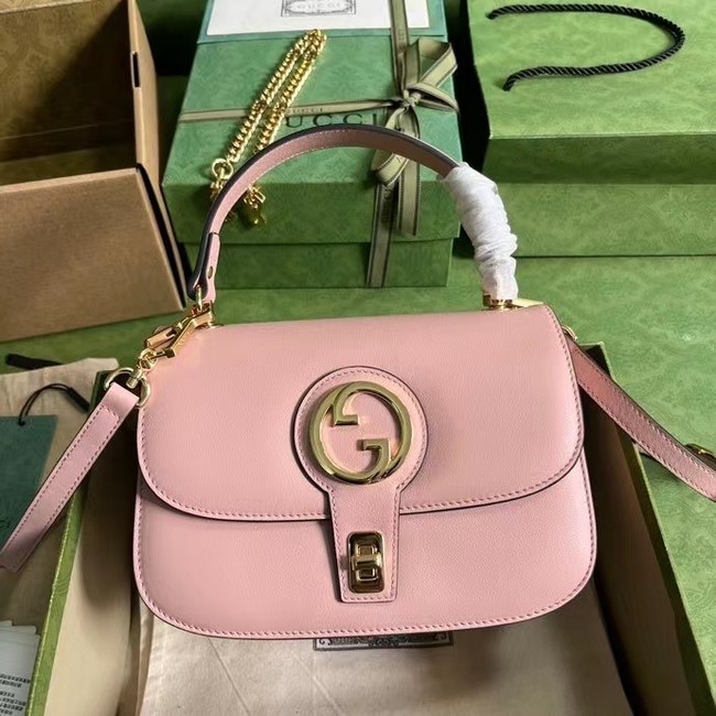 GUCCI BLONDIE TOP-HANDLE BAG 735101 Light pink