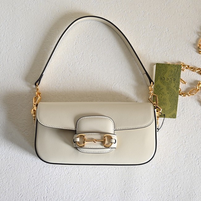 GUCCI HORSEBIT 1955 SMALL SHOULDER BAG 735178 White