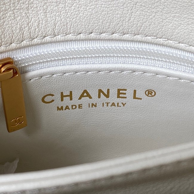 Chanel SMALL FLAP BAG AS3984 white