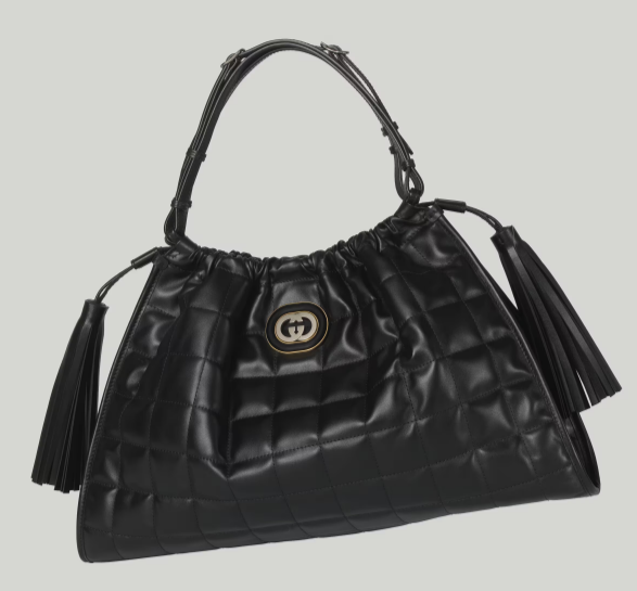 GUCCI DECO MEDIUM TOTE BAG 746210 BLACK