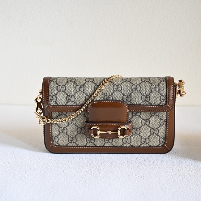 GUCCI HORSEBIT 1955 MINI BAG 752002 BROWN