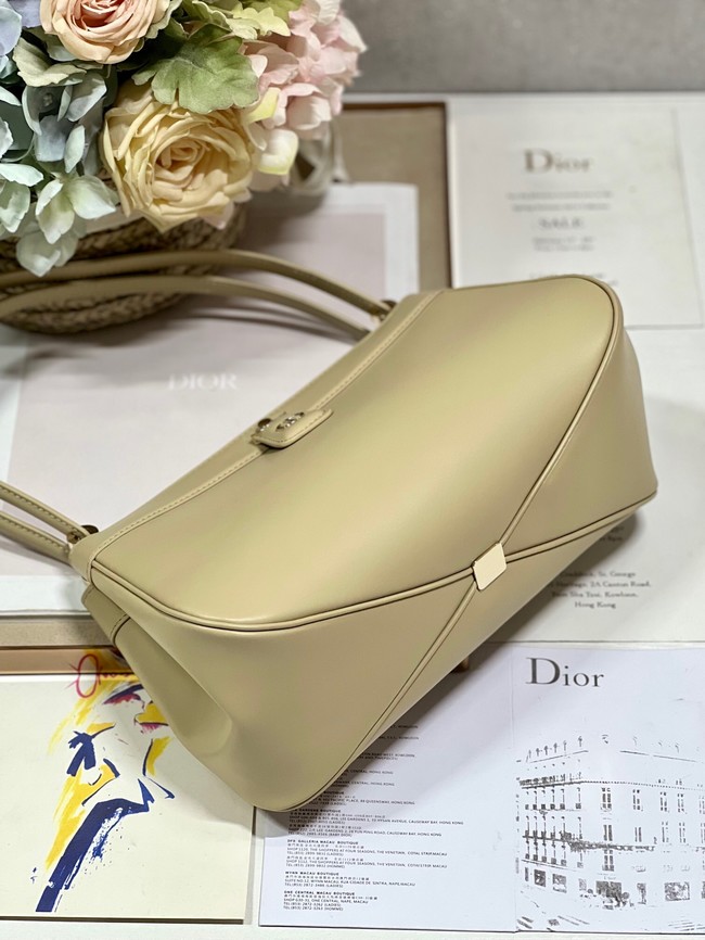 MEDIUM DIOR KEY BAG Apricot Box Calfskin M1843OBEQ