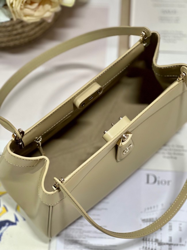 MEDIUM DIOR KEY BAG Apricot Box Calfskin M1843OBEQ