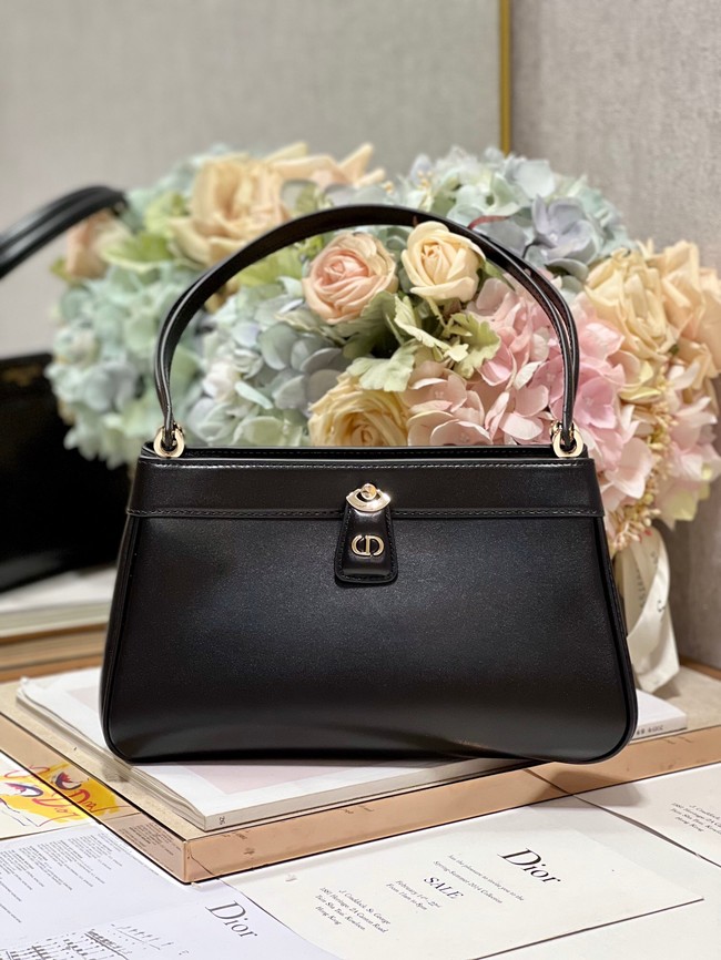 MEDIUM DIOR KEY BAG Black Box Calfskin M1843OBEQ