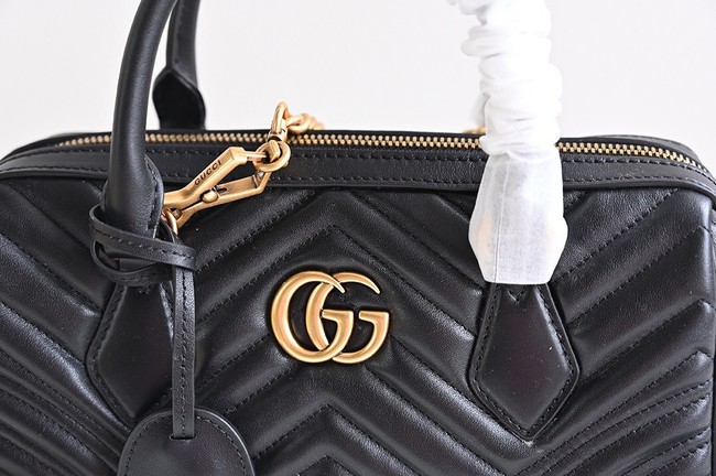 GUCCI GG MARMONT SMALL TOP HANDLE BAG 746319 black