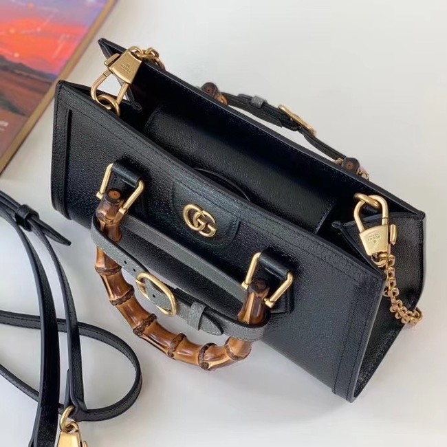 GUCCI DIANA SMALL SHOULDER BAG 735153 Black