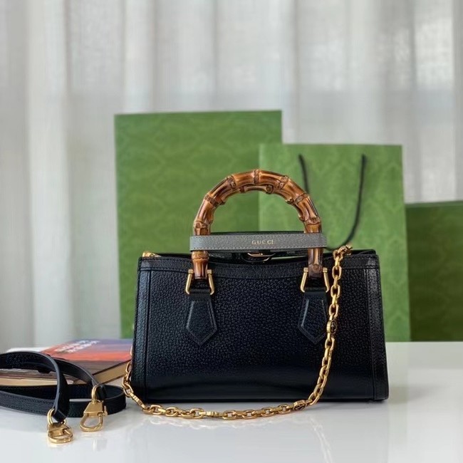 GUCCI DIANA SMALL SHOULDER BAG 735153 Black