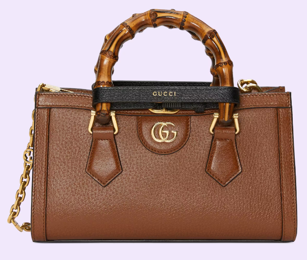 GUCCI DIANA SMALL SHOULDER BAG 735153 Brown