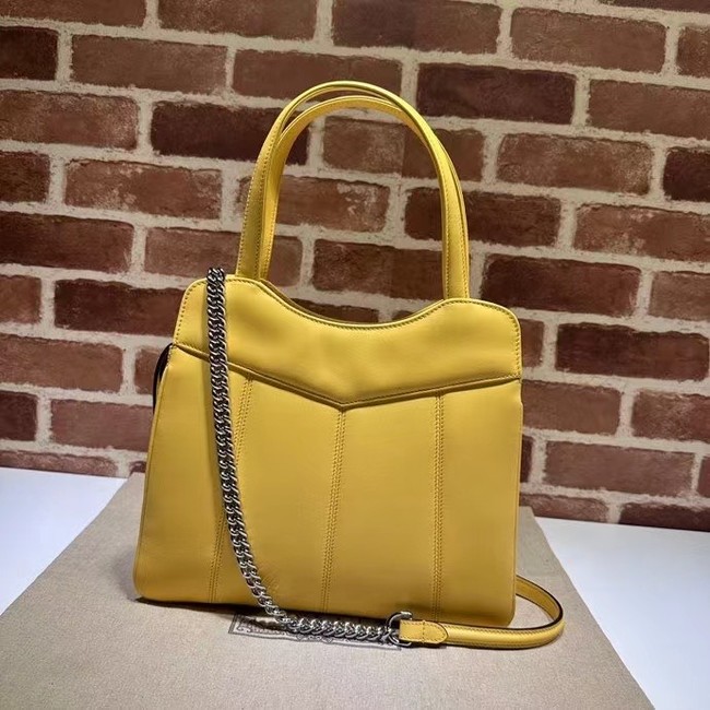 GUCCI PETITE GG SMALL TOTE BAG 745918 Yellow