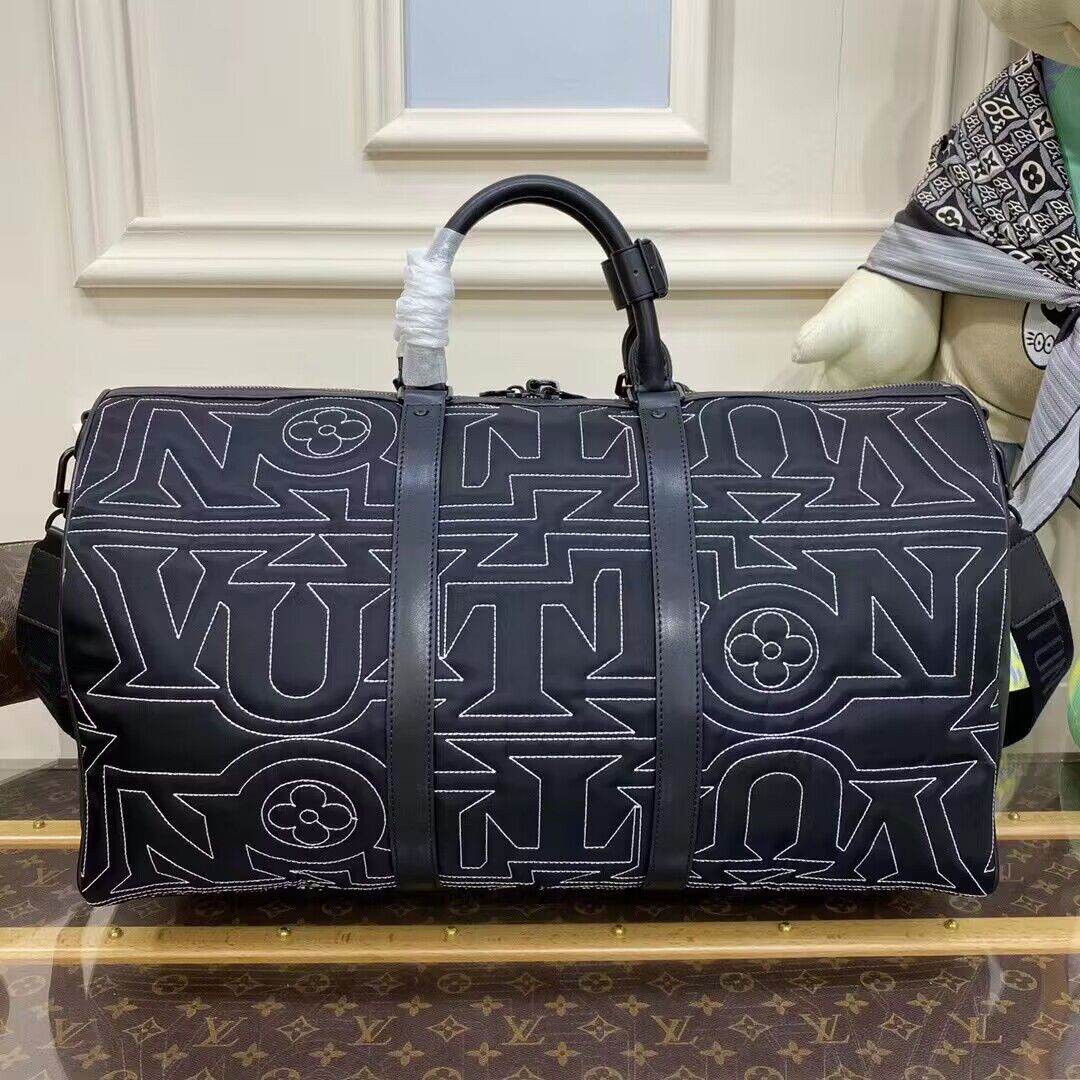 Louis Vuitton Monogram Keepall 45 M46441 Black