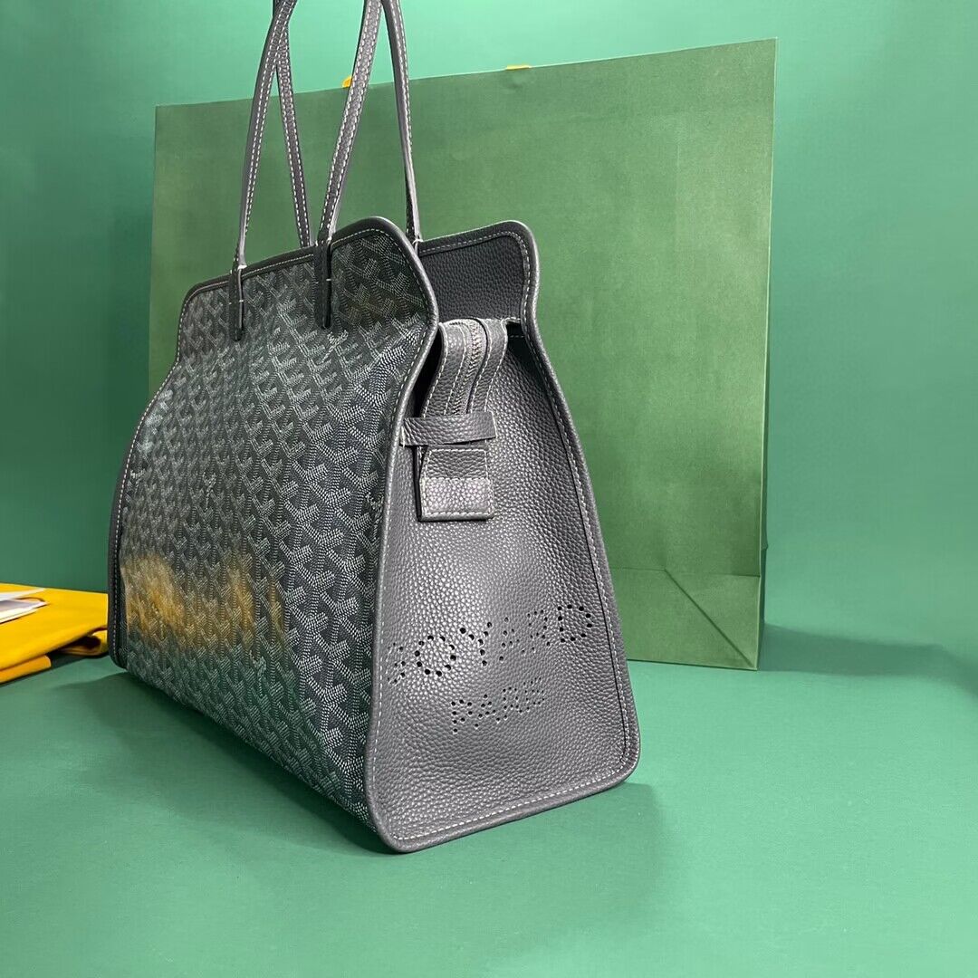 Goyard Hardy 2 Original Calfskin Leather Pet Bag 20299 Gray