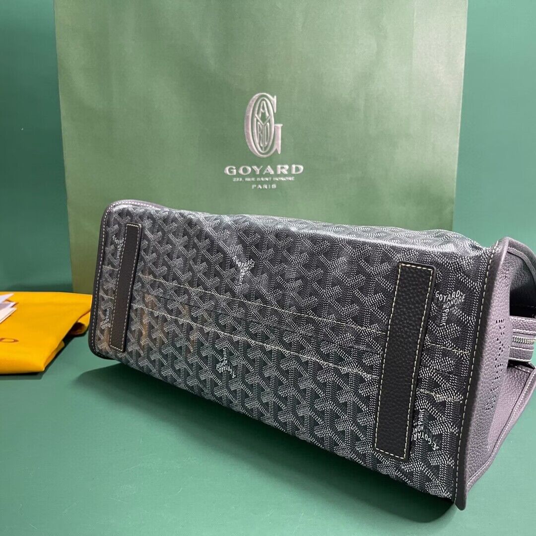 Goyard Hardy 2 Original Calfskin Leather Pet Bag 20299 Gray