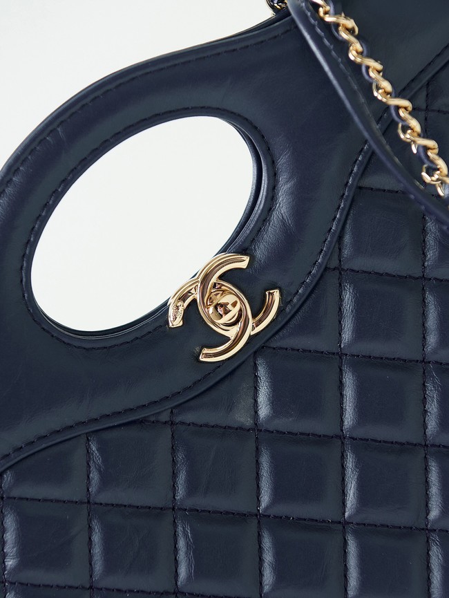 CHANEL 31 MINI SHOPPING BAG AS4133 dark blue