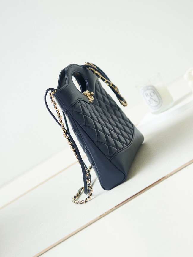 CHANEL 31 MINI SHOPPING BAG AS4133 dark blue