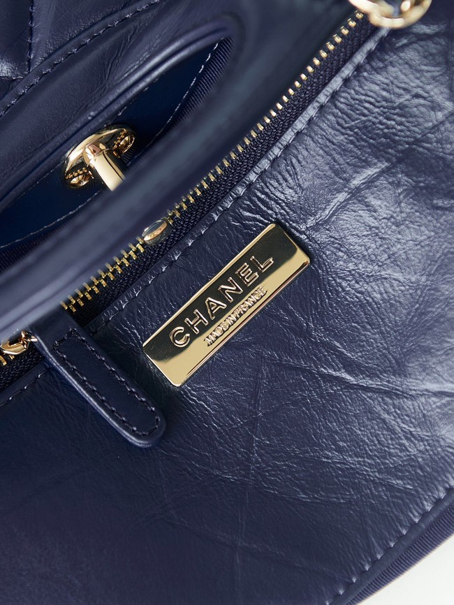 CHANEL 31 MINI SHOPPING BAG AS4133 dark blue