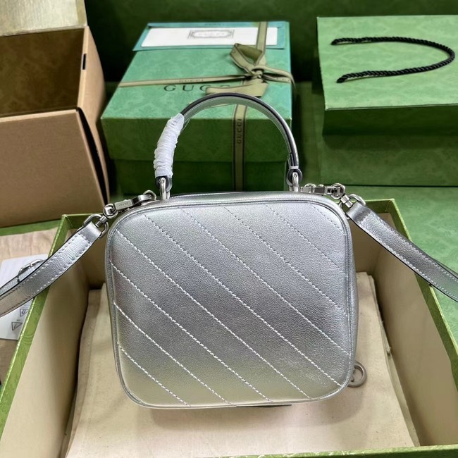 GUCCI BLONDIE TOP HANDLE BAG 744434 silver