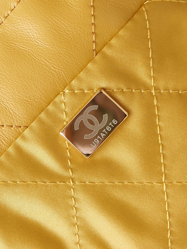 CHANEL 22 MINI HANDBAG AS3980 YELLOW