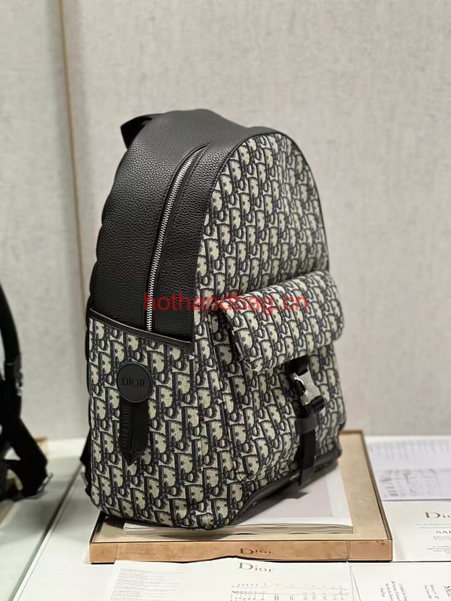 DIOR EXPLORER BACKPACK Beige and Black Dior Oblique Jacquard 1ESBA012YKY