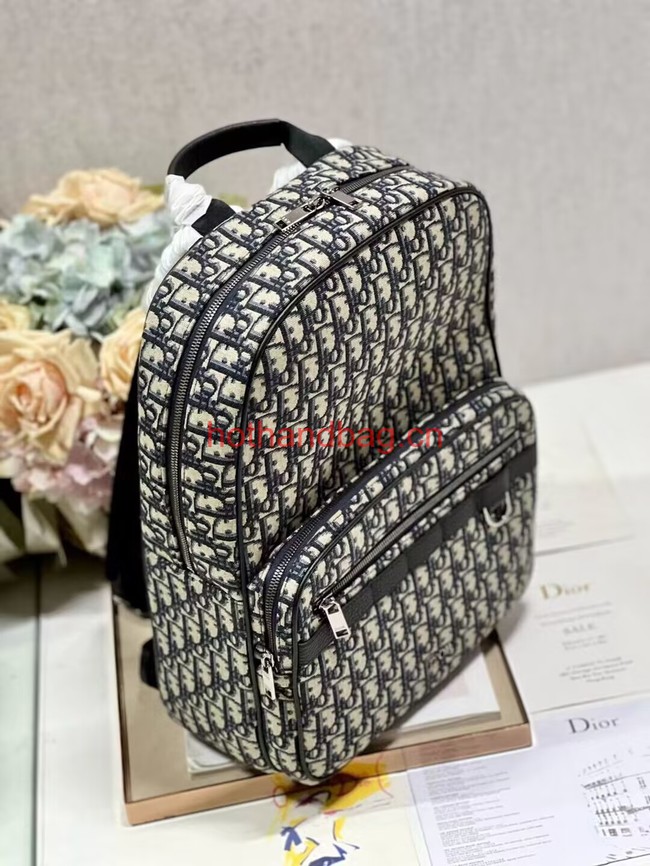 Dior Essentials RIDER BACKPACK Beige and Black Dior Oblique Jacquard 1VOBA088YKY