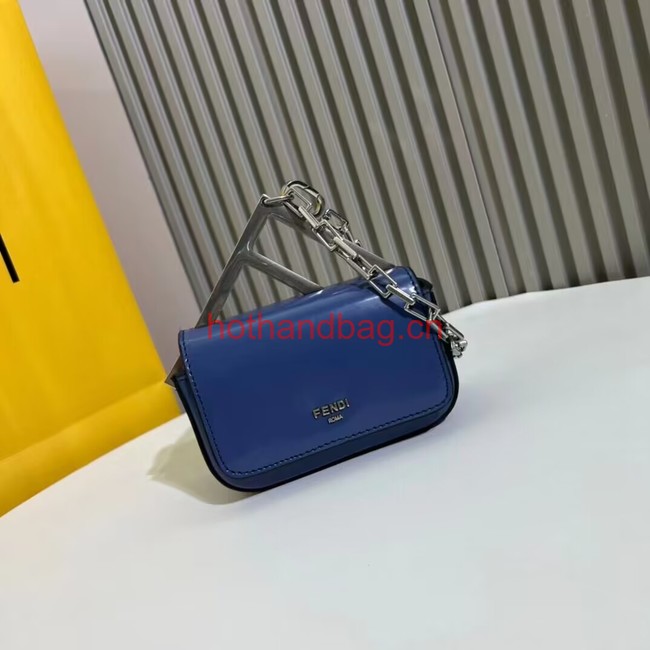 Fendi mini smooth leather bag F1089 blue