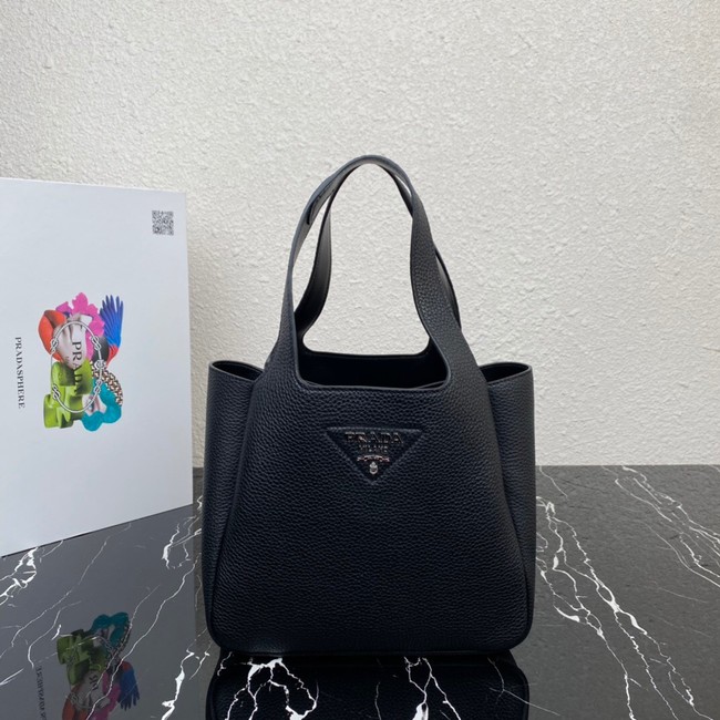 Prada Medium leather tote 1BG335 black