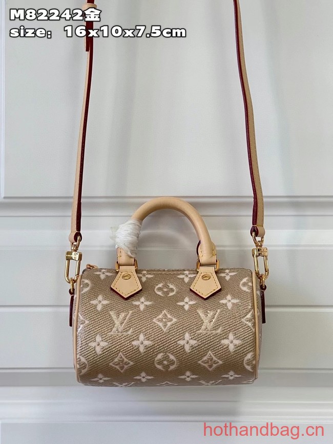 Louis Vuitton Nano Speedy M82242 Beige