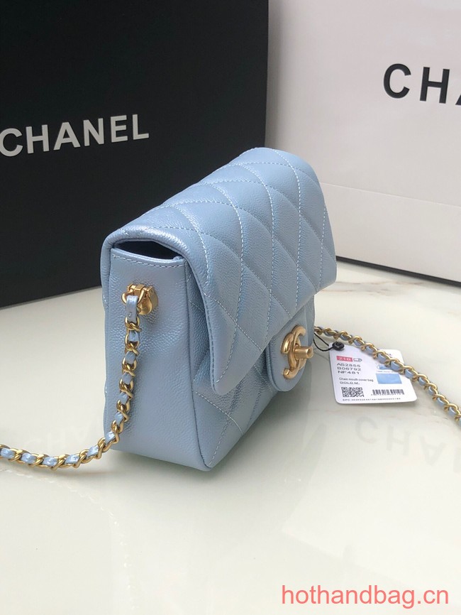 Chanel SMALL FLAP BAG AS2855 light blue