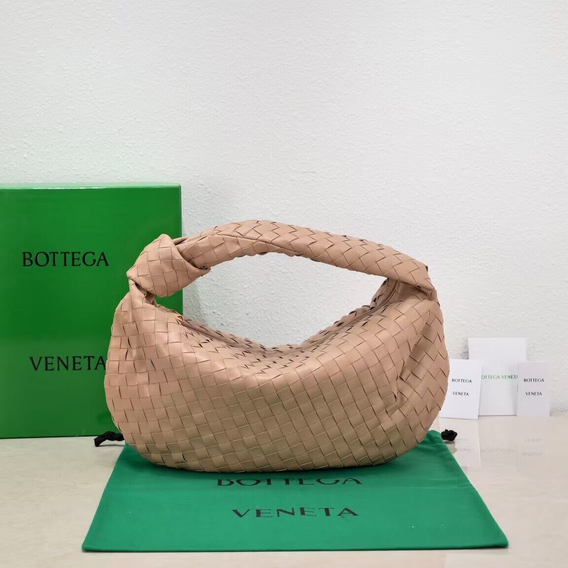 Bottega Veneta Jodie Hobo Bag 600261 Porridge