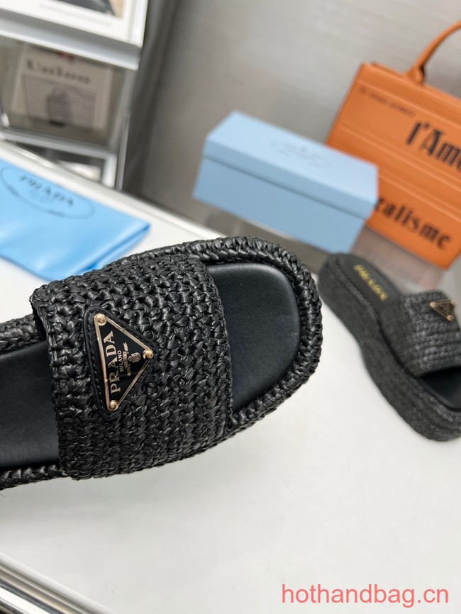 Prada Crochet flatform slides 93590-2