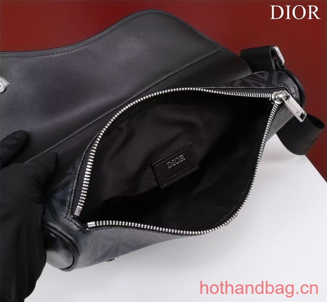 Dior Essentials SADDLE BAG Diamond Canvas 1ADPO093 black