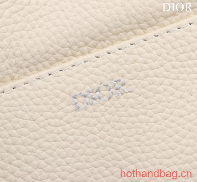 Dior Essentials SADDLE BAG Grained Calfskin 1ADPO093G WHITE