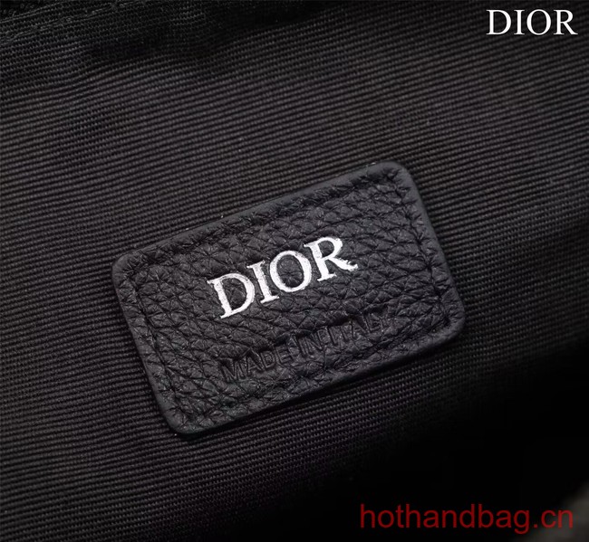 Dior Essentials SADDLE BAG Grained Calfskin 1ADPO093G BLACK