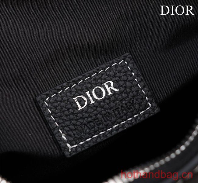 Dior Essentials SADDLE BAG Grained Calfskin 1ADPO093H BLACK