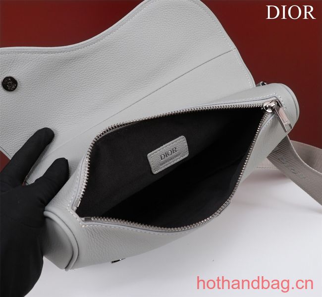 Dior Essentials SADDLE BAG Grained Calfskin 1ADPO093f-1 WHITE