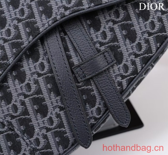 Dior Essentials SADDLE BAG Oblique Jacquard 1ADPO093 dark blue