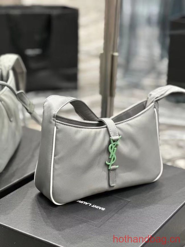 SAINT LAURENT Nylon Shoulder Bag Y988228 GRAY