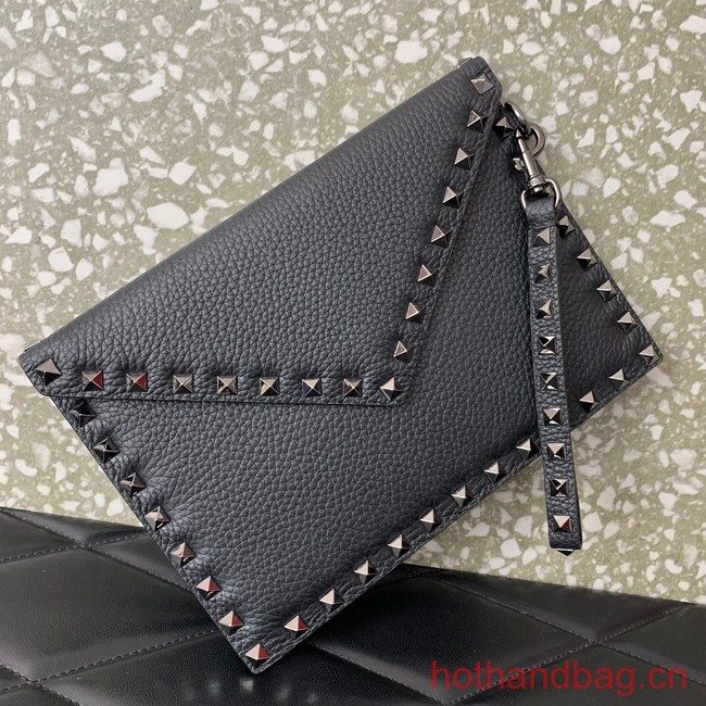 VALENTINO GARAVANI ROCKSTUD Clutch 0P87 black