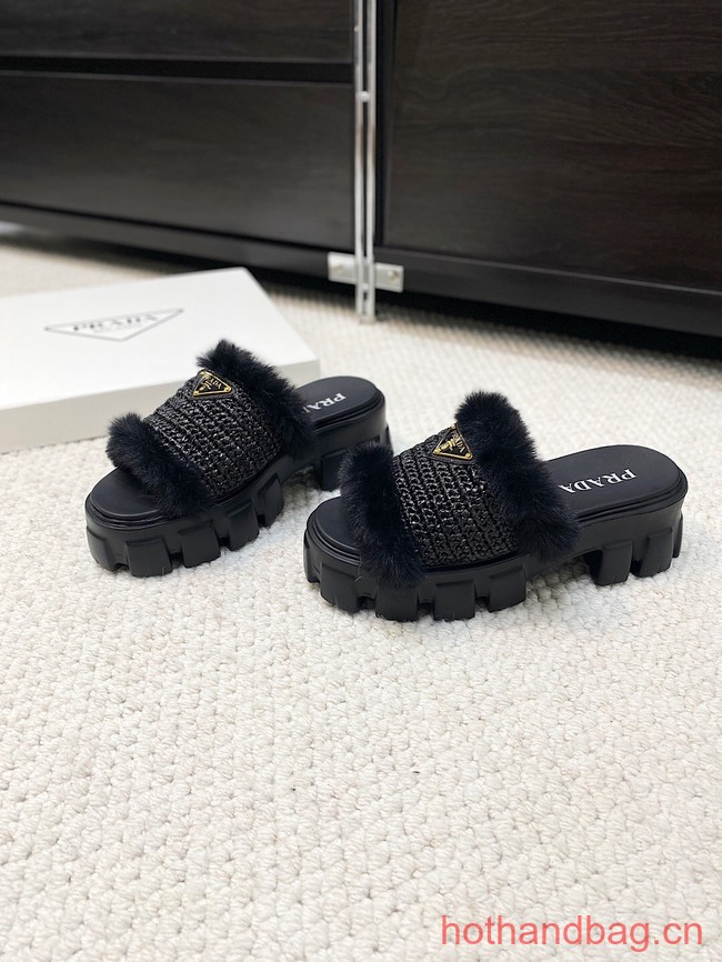 Prada Shearling slides 93648-6