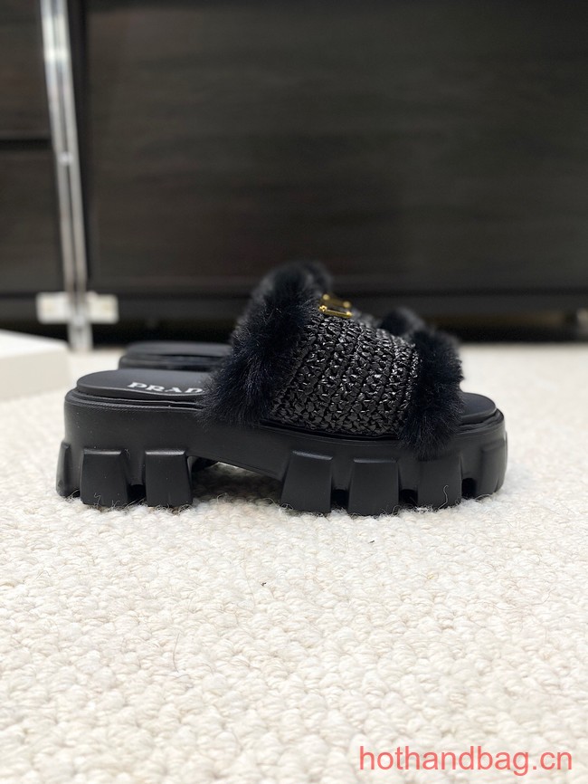 Prada Shearling slides 93648-6