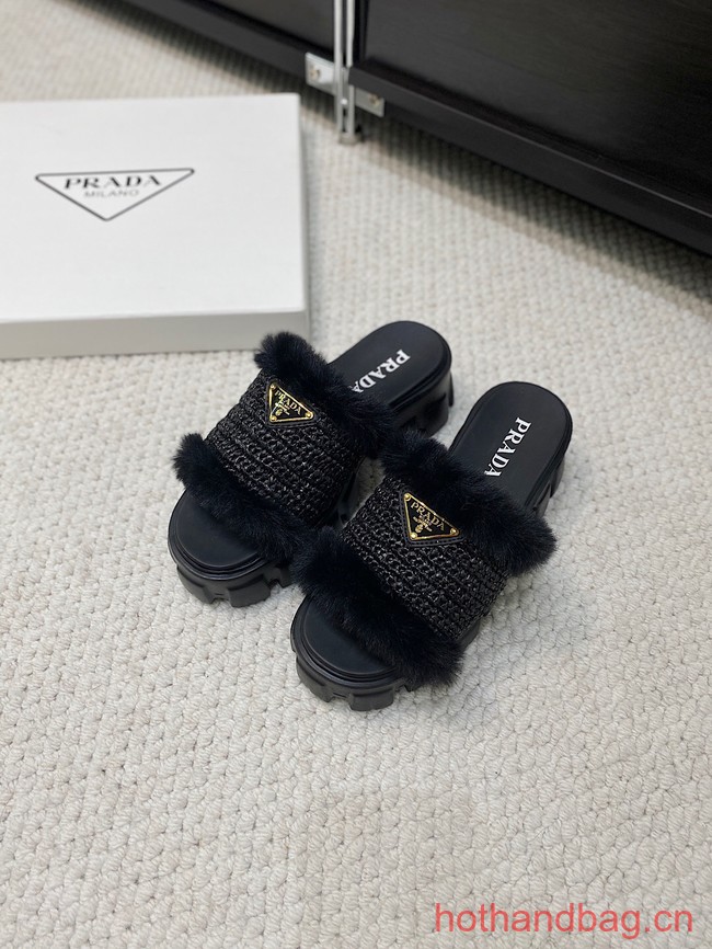 Prada Shearling slides 93648-6