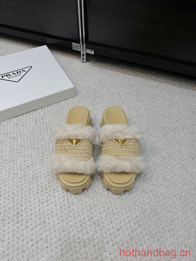 Prada Shearling slides 93648-7