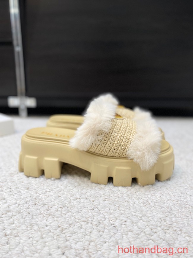 Prada Shearling slides 93648-7