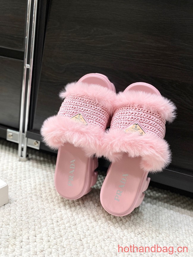 Prada Shearling slides 93648-9