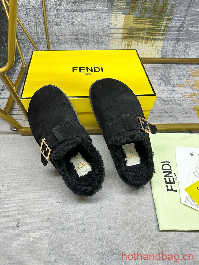 Fendi Feel leather slides 93669-1